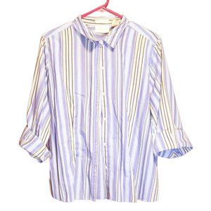 Studio Works XL pinstripe button up